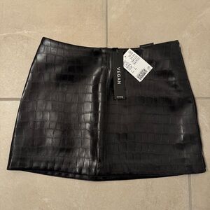 H&M Leather Skirt